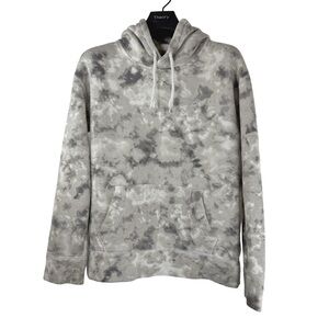 HOLLISTER CO. Men's High Quality Grey Tie-Dye Camouflage Hoodie Size XS